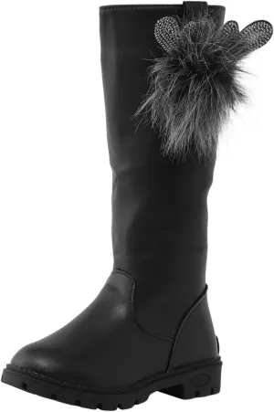 Winter Boots for Girls Fashion Non Slip Side Zipper Boots Outdoor Booties Autumn Winter Boots Rain Boot