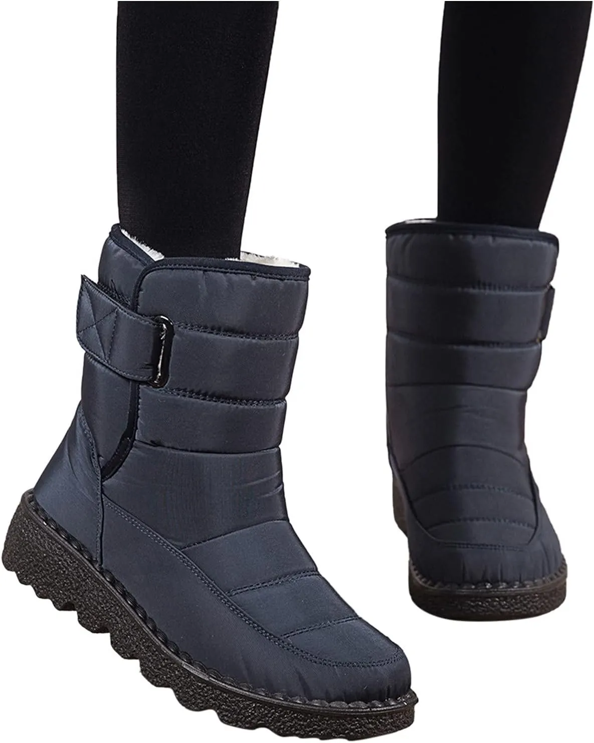 Winter Boots for Women Warm Snow Boots Waterproof Mid Calf Boots Outdoor Booties Comfortable Shoes for Women