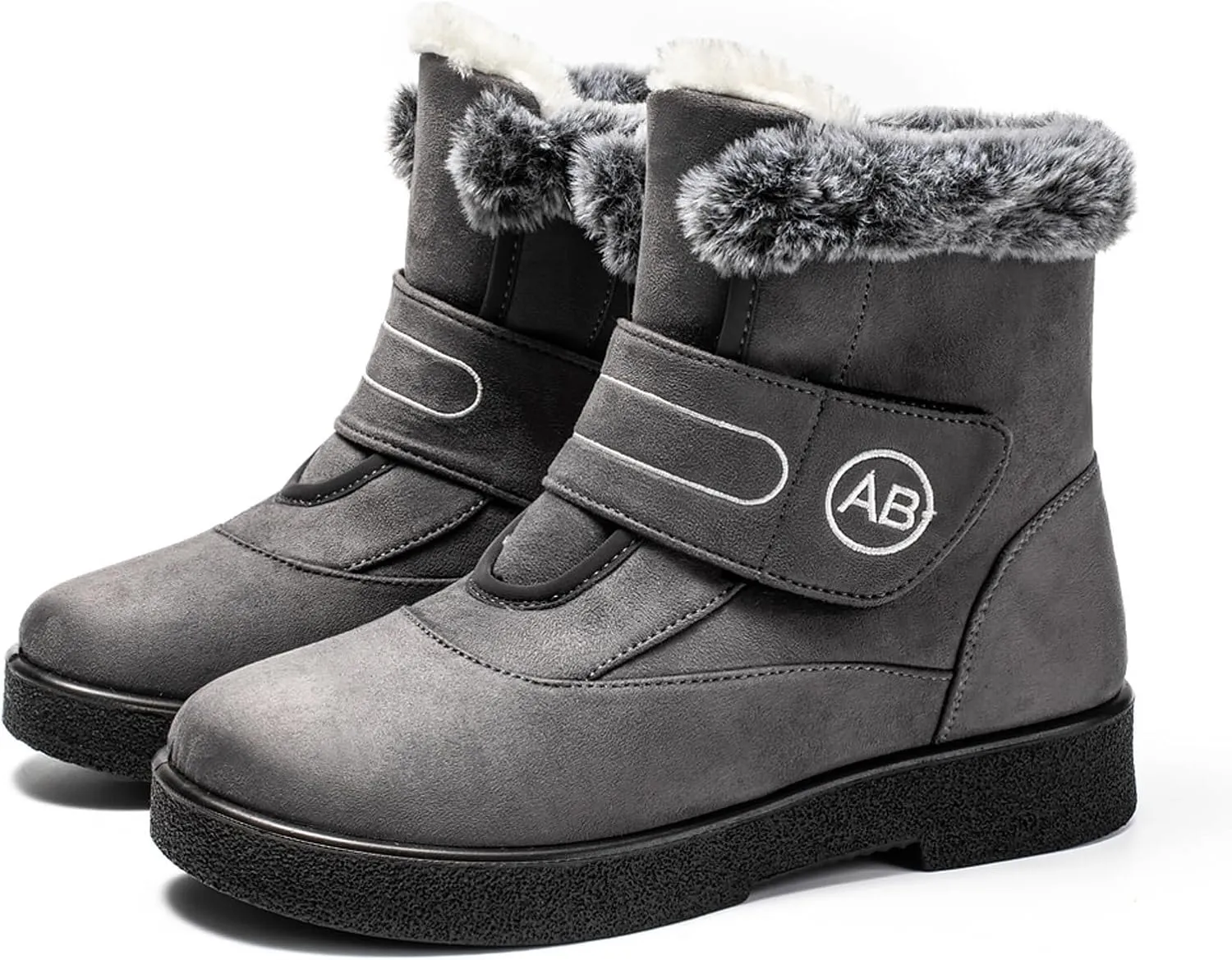Winter Boots For Women Waterproof Waterproof Snow Boots Fur Lined Ankle Booties Warm Mid Calf Boots Outdoor Shoes