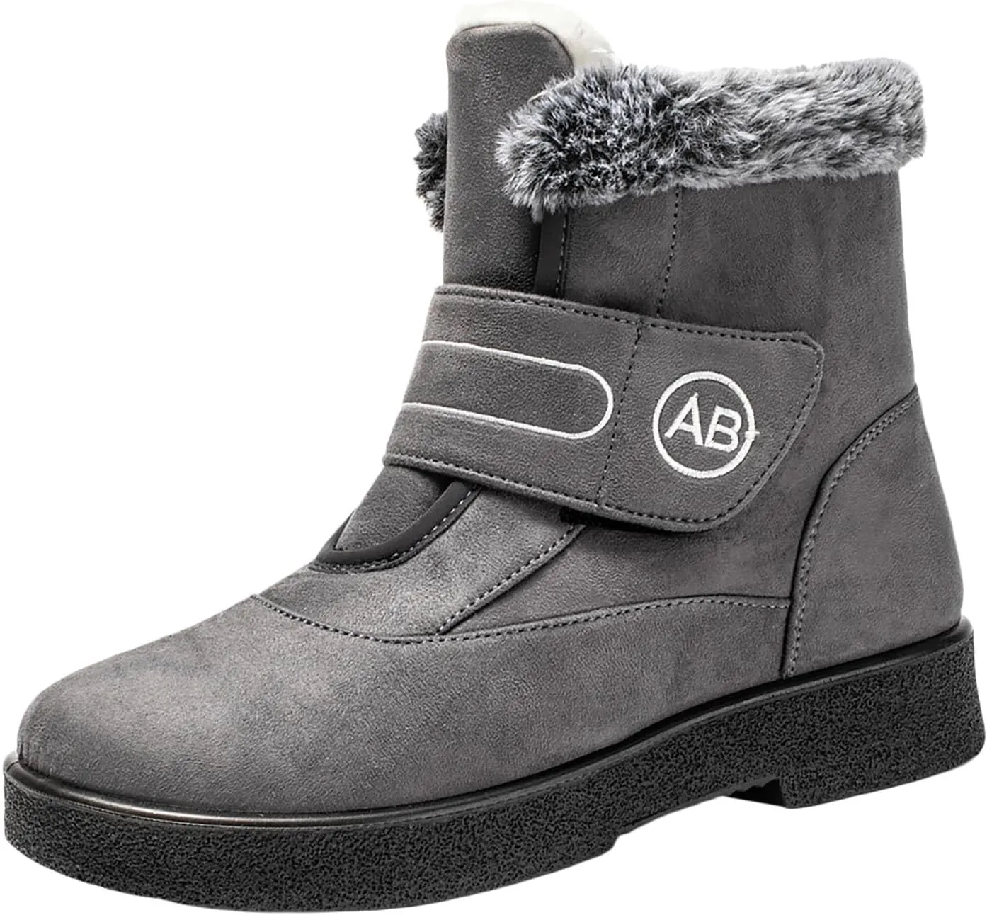 Winter Boots For Women Waterproof Waterproof Snow Boots Fur Lined Ankle Booties Warm Mid Calf Boots Outdoor Shoes