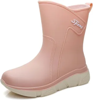Women's 6 Inch Ankle Boot Women Insulate Rain Boots