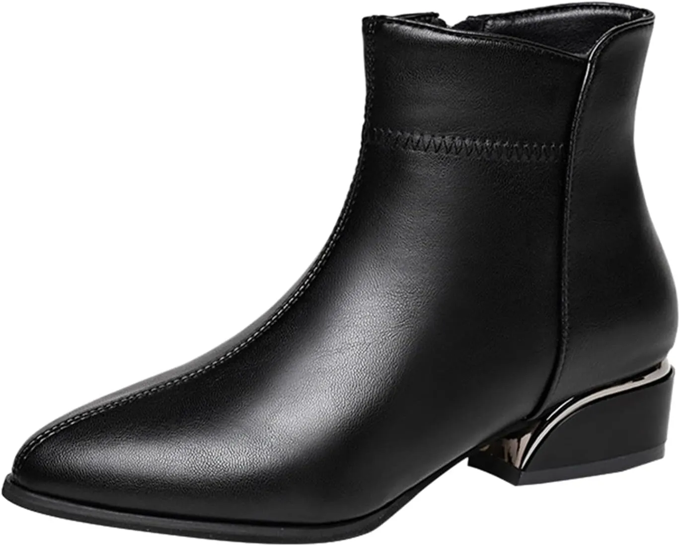 Womens Black Ankle Boots Wide Boots Black Booties for Women Chunky Heel Low Heels for Women Womens Ankle Boots with Heel Brown Women's Wide Width Ankle Booties