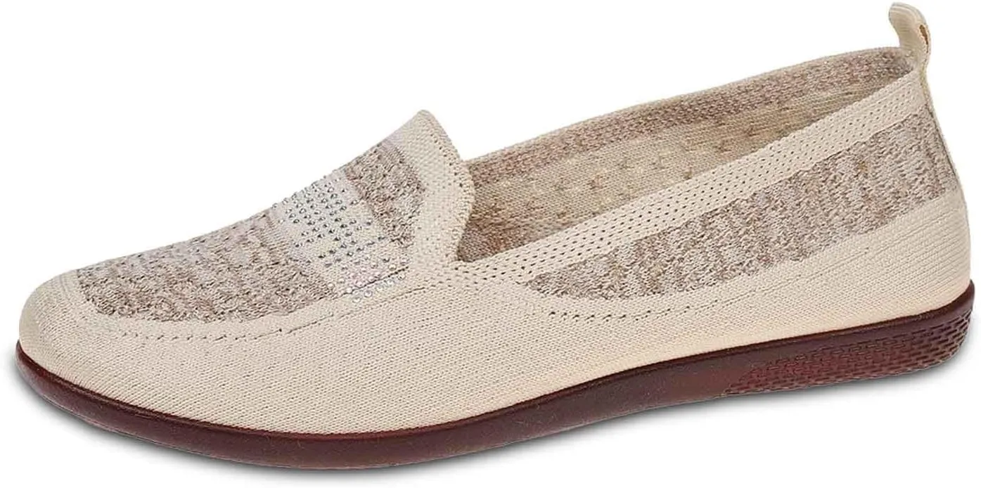 Women's Casual Slip On Shoes Breathable Comfortable Flat Loafers for Daily Wear with Semi Casual Dress Shoes for Men