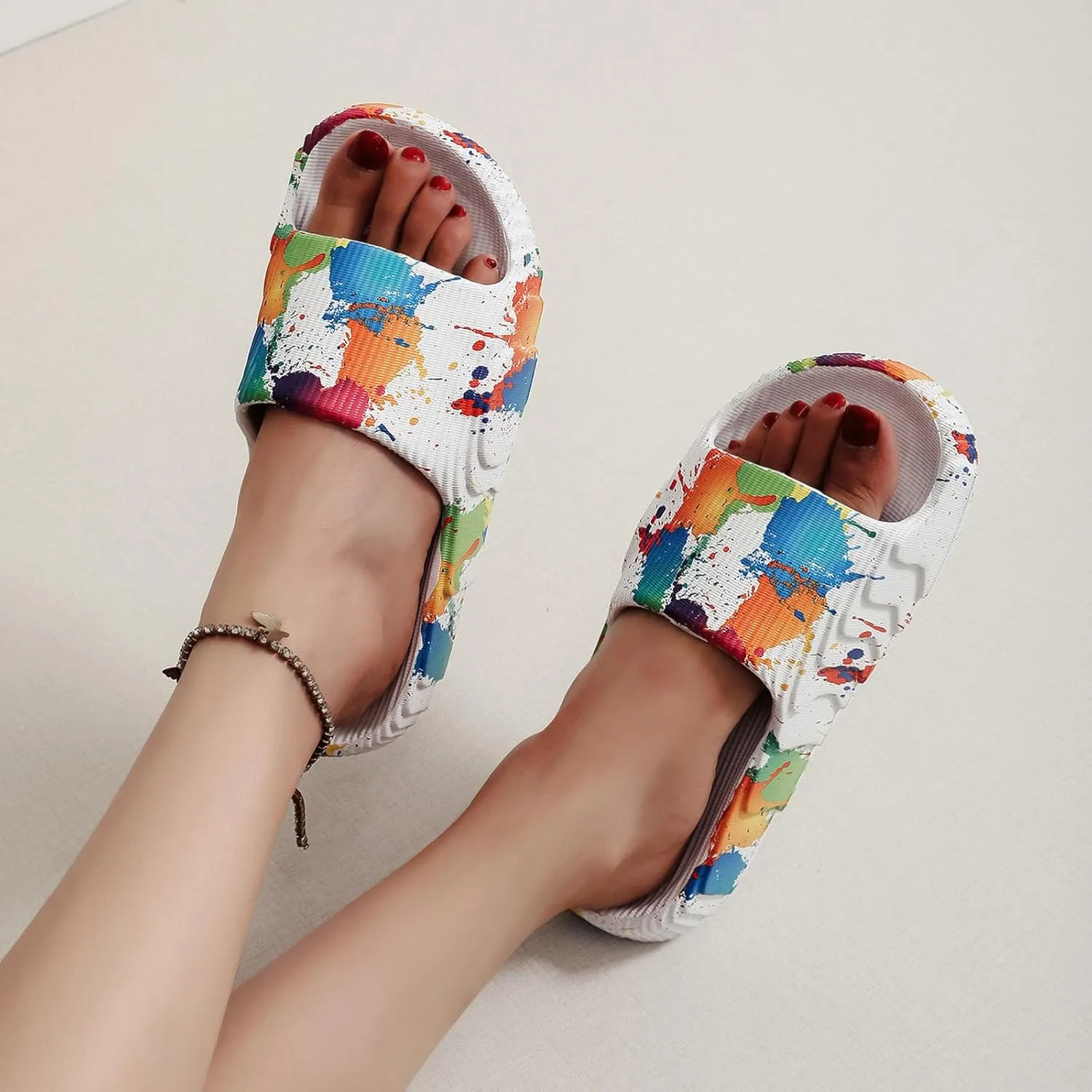 Women's Fashion Slippers Indoor Home Beach Non Slip Sandal Walking Sandals Women's Breathable Casual Sandals