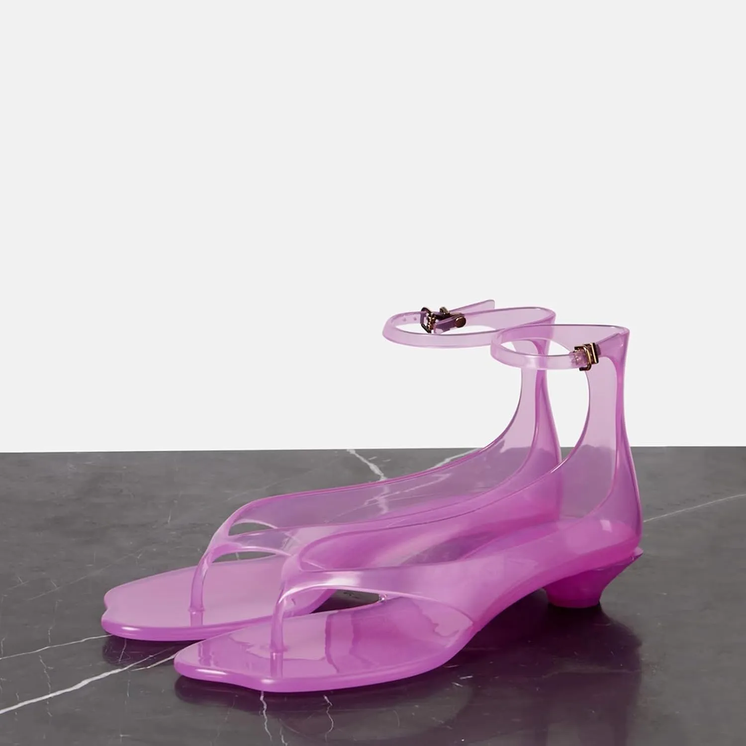 Womens Flip Flop Kitten Heels  Jelly Thong Heeled Sandals with Clear Strap, Transparent Low Heel Mules, Stylish Thong Kitten Heels for Summer, Casual Dress Sandals