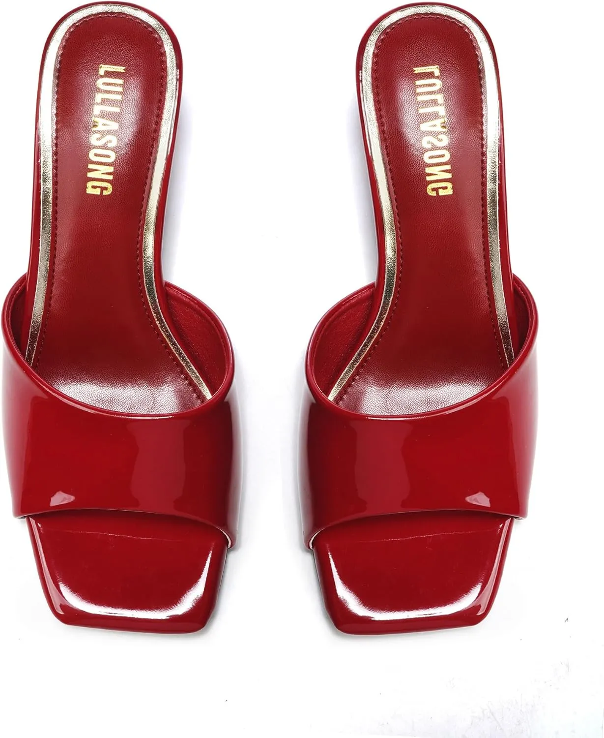 Women's Kitten Heels Sandals Low Heels Slip On Slides 2 Inch Heeled Square Open Toe Sandals for Women