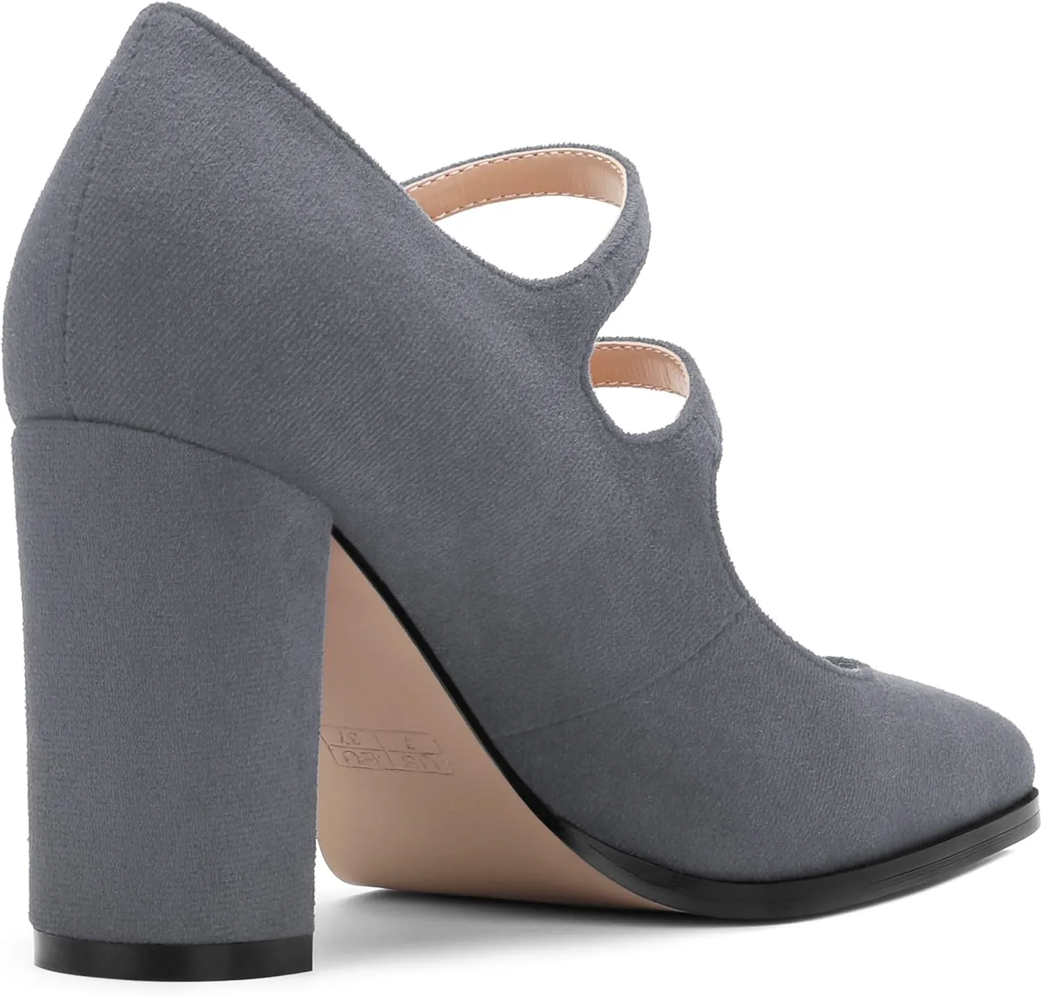 Women's Mary Jane Single Shoes, High Heeled Close Toe Pumps for Women, Comfortable Square Toe Dress Wedding Shoes