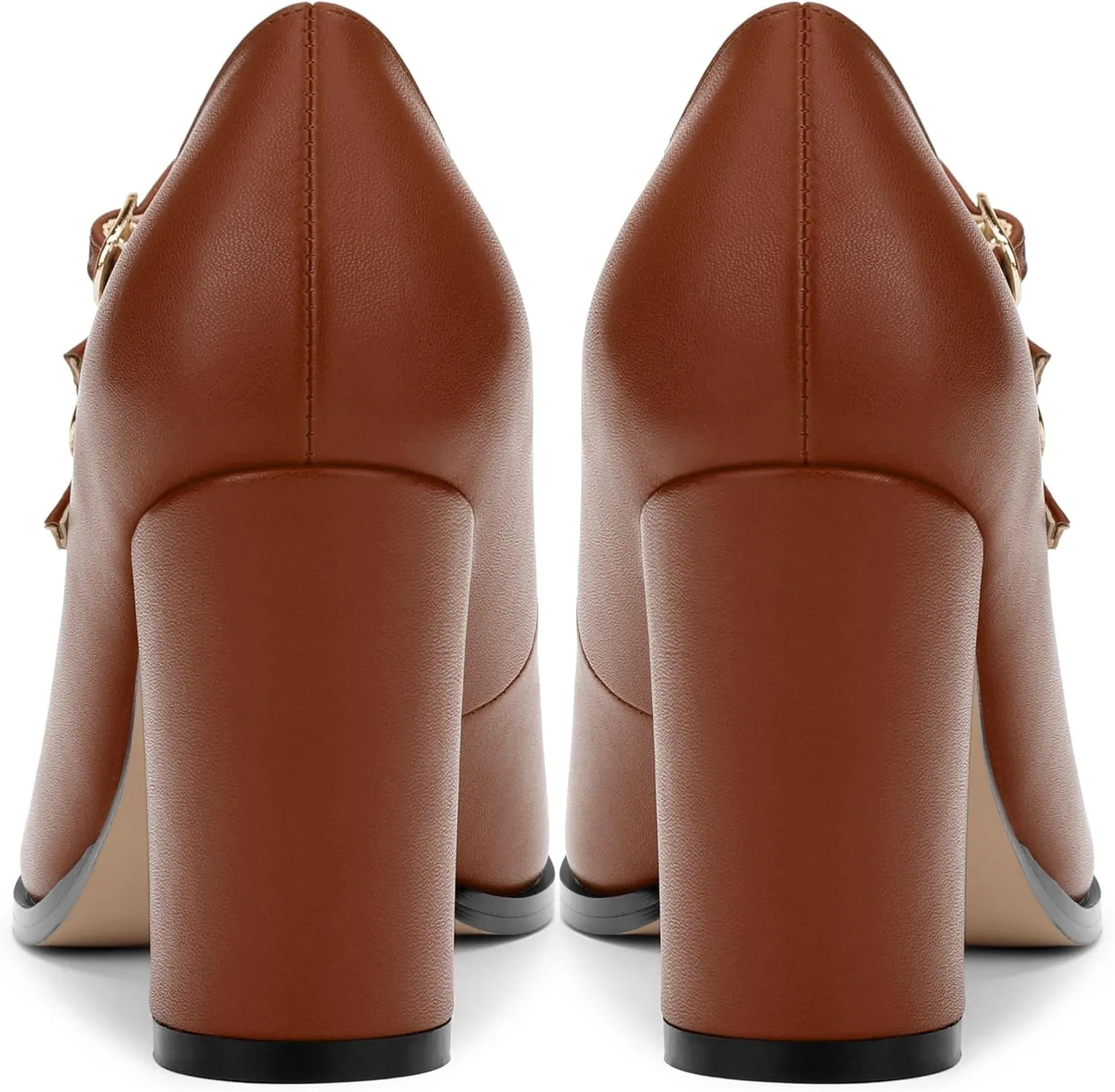 Women's Mary Jane Single Shoes, High Heeled Close Toe Pumps for Women, Comfortable Square Toe Dress Wedding Shoes