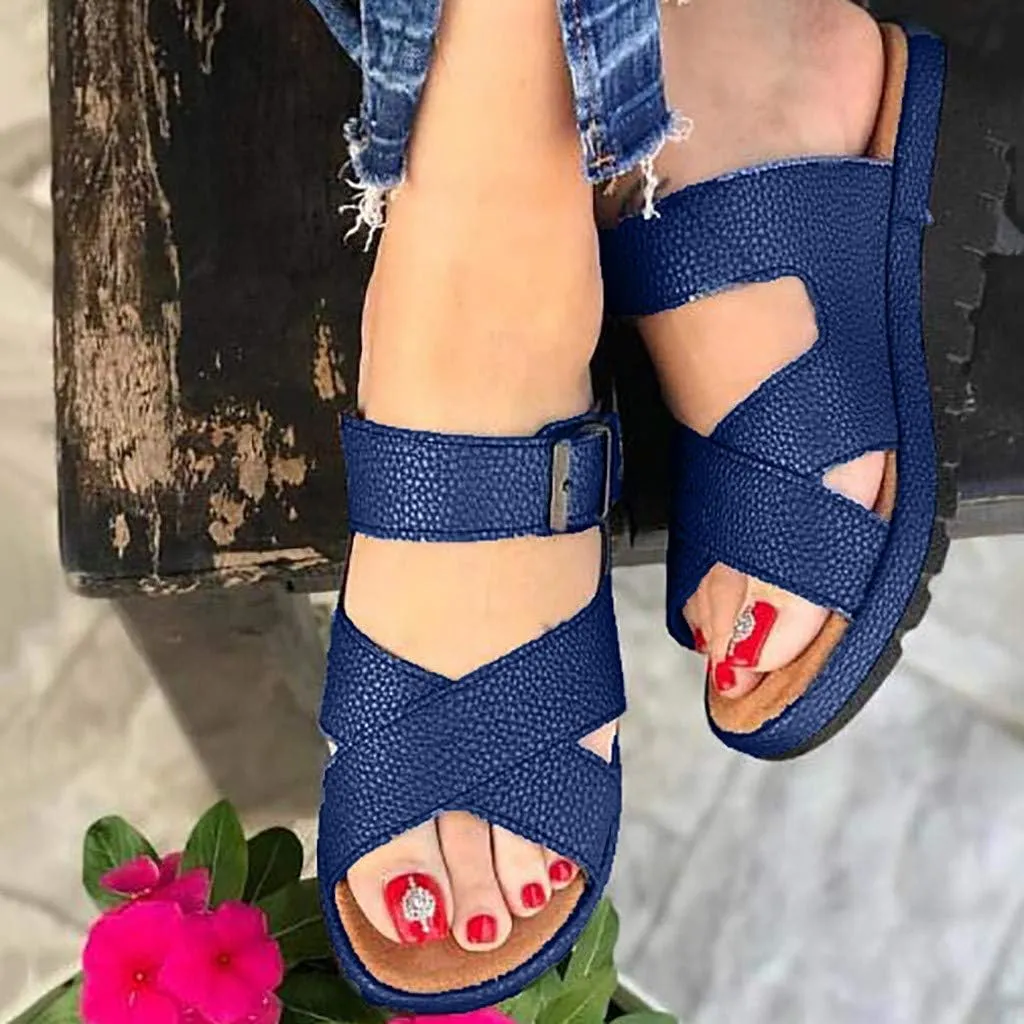 Womens Platform Sandals Summer Gibobby Women's 2019 Comfy Shoes Casual Beach Travel Shoes Fashion Sandal Slipper Flip Flop