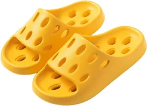 Women's Slides Shower Slippers Bathroom Sandals Breathable Casual Slides Sandals Women's Flat Slippers