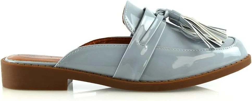Womens Slip On Shoes Ladies Backless Tassel Casual Loafer Shoes